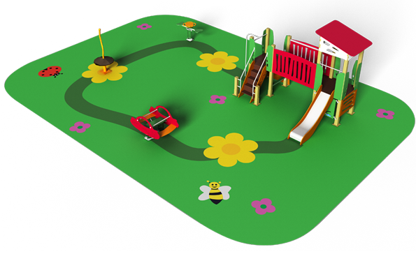 Aire de jeux thématique projet clé en main packs champêtre