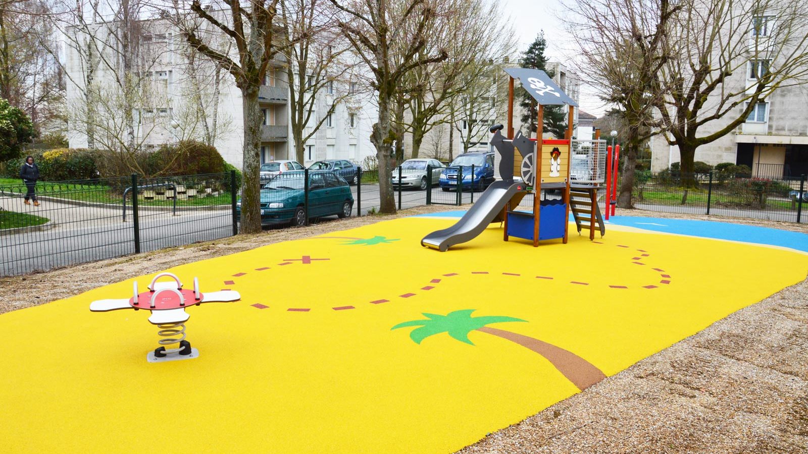 Aire de jeux thématique chasse au trésor à Bouffémont - Square Eiffel