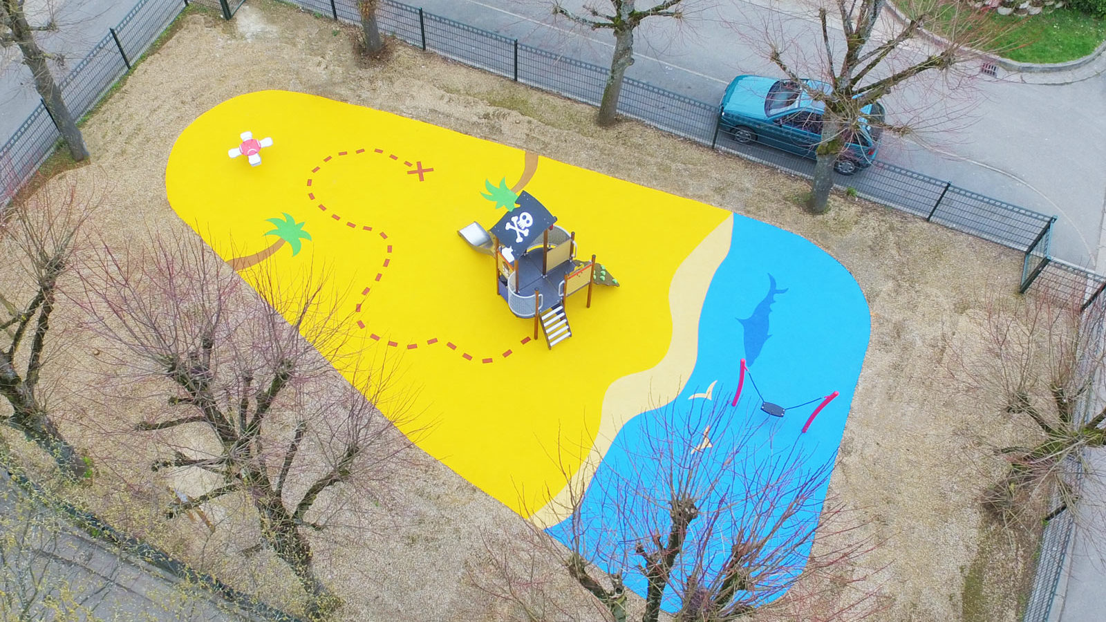 Aire de jeux thématique chasse au trésor à Bouffémont - Square Eiffel