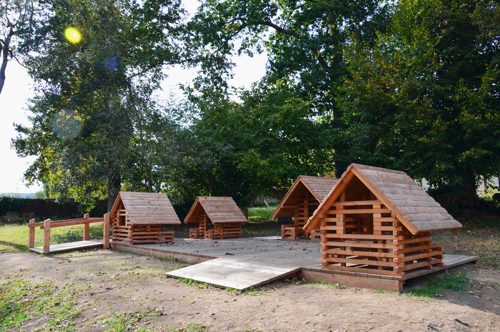 Aire de jeux en bois pour enfants à Bures-sur-Yvette