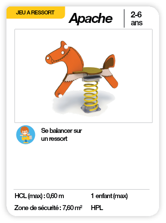 APACHE - Jeu à ressort HPL