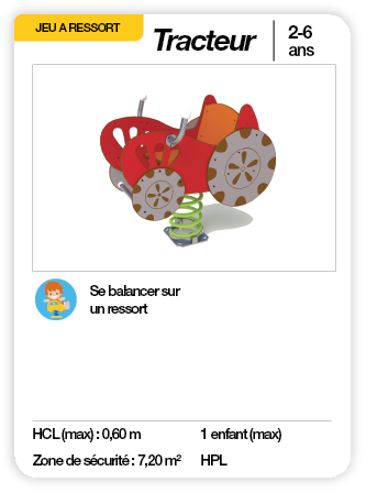 TRACTEUR - Jeu à ressort HPL