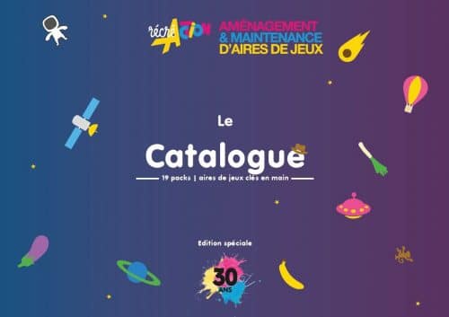 Couverture Catalogue Packs Aires de jeux 30 ans