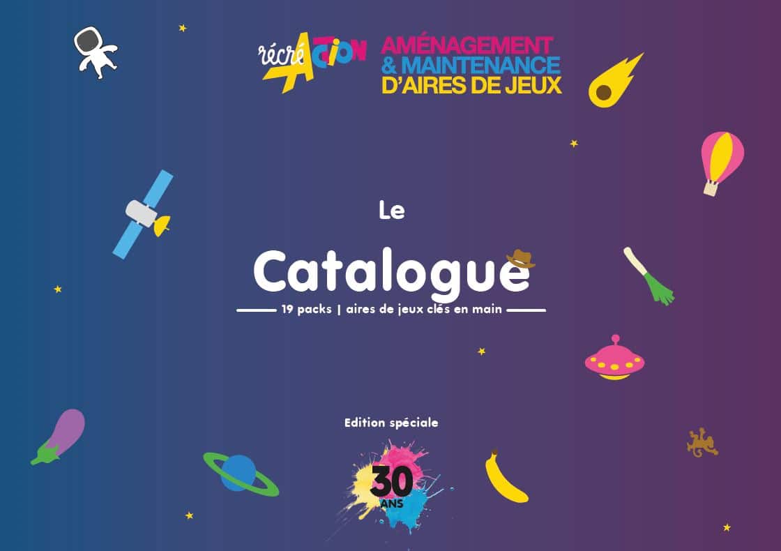 Couverture Catalogue Packs Aires de jeux 30 ans